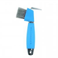 Kopytní hák s kartáčkem a gelovou rukojetí Gel Handle - holubí modř